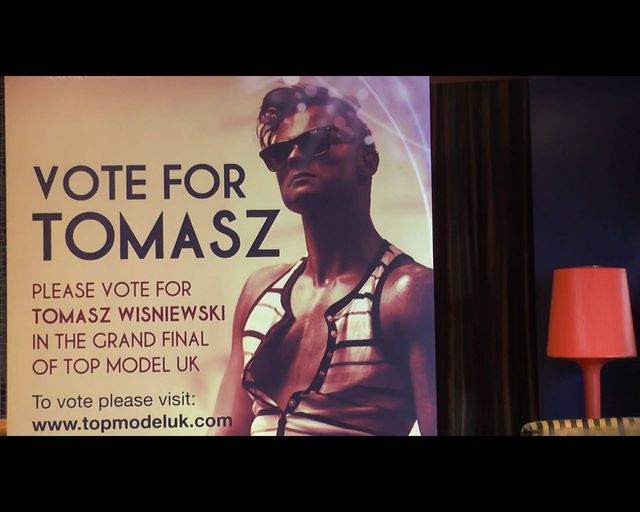 Polak Tomasz Wiśniewski w brytyjskiej wersji Top Model