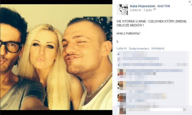 Trybson i Eliza gośćmi u Kuby Wojewódzkiego! (FOTO) Trybson i Eliza gośćmi u Kuby Wojewódzkiego! (FOTO)