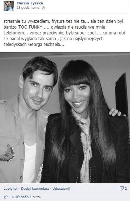 Co łączy Marcin Tyszka z Naomi Campbell?! (FOTO) Co łączy Marcin Tyszka z Naomi Campbell?! (FOTO)