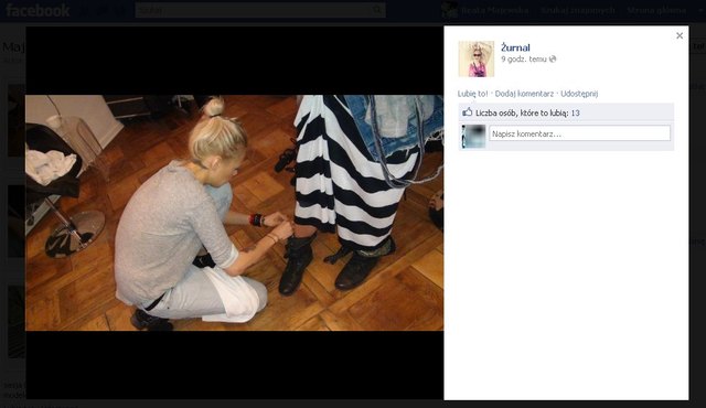 Maja Sablewska stylizuje dla Żurnala Korwin-Piotrowskiej