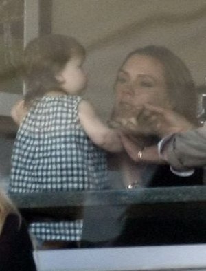 Victoria Beckham zabrała Harper na mecz (FOTO)