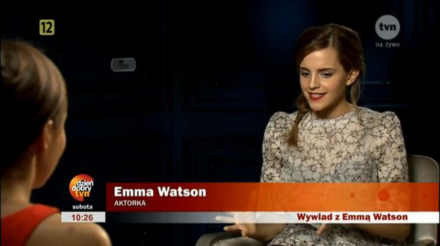 Emma Watson w wywiadzie dla DDTvn