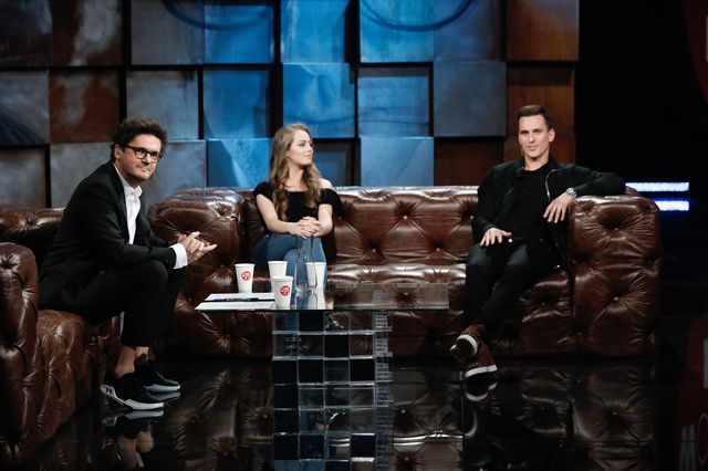 Wiktoria Gąsiewska u Kuby Wojewódzkiego, a obok niej gwiazda futbolu Wiktoria Gąsiewska u Kuby Wojewódzkiego, a obok niej gwiazda futbolu