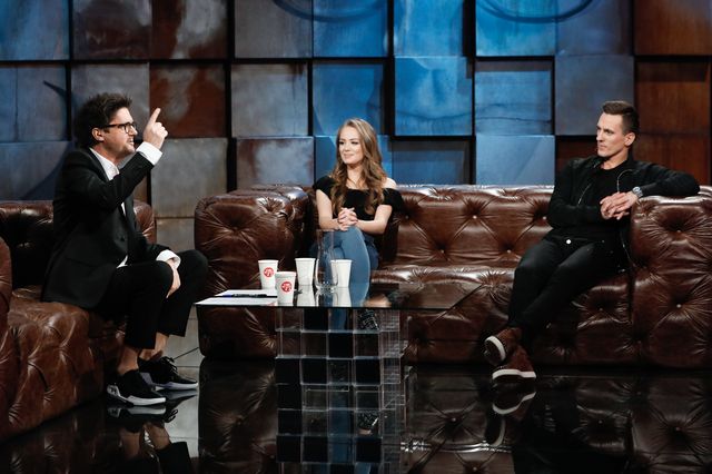 Wiktoria Gąsiewska u Kuby Wojewódzkiego, a obok niej gwiazda futbolu Wiktoria Gąsiewska u Kuby Wojewódzkiego, a obok niej gwiazda futbolu