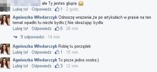 Internauci nabijają się z Agnieszki Włodarczyk Internauci nabijają się z Agnieszki Włodarczyk