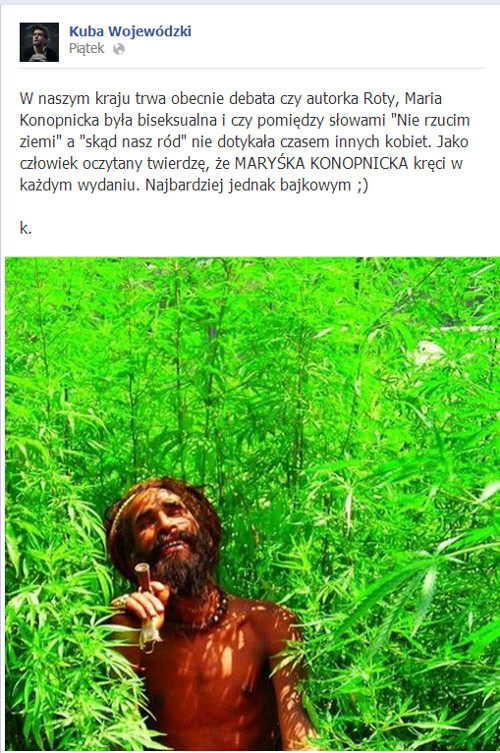 Kuba Wojewódzki o seksualności Marii Konopnickiej