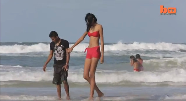 Ma chłopaka niższego o pół metra