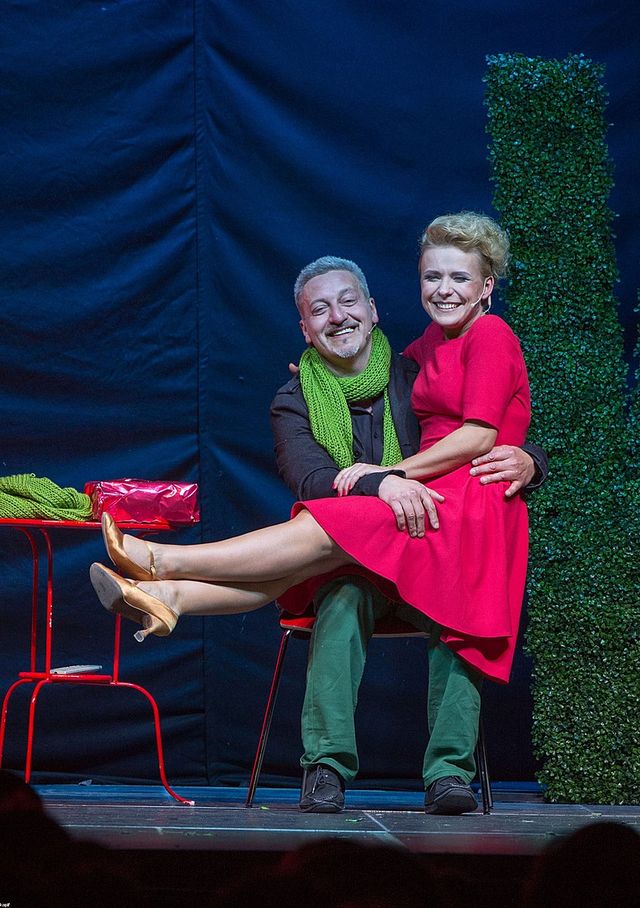 Aneta Zając na premierowym spektaklu w teatrze (FOTO)