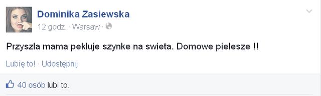  Dominika Zasiewska zamienia się w kurę domową? (FOTO)