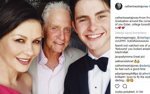 WOW! Syn Catheriny Zeta-Jones i Michaela Douglasa wyrasta na PRZYSTOJNIAKA