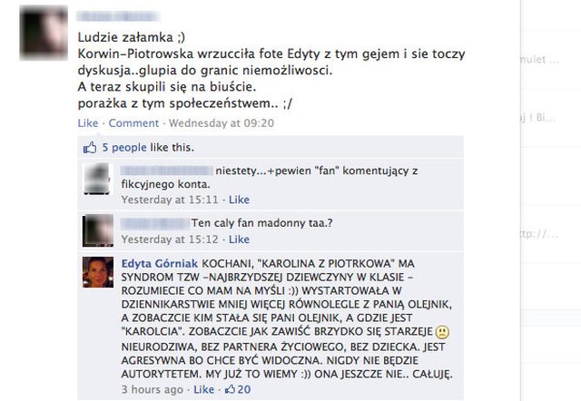 Górniak o Korwin: Zobaczcie, jak zawiść brzydko się starzeje