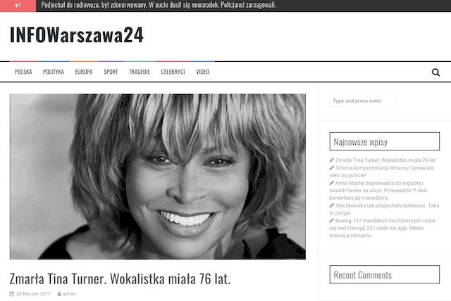 Tina Turner nie żyje?! Szokujące plotki na temat wokalistki