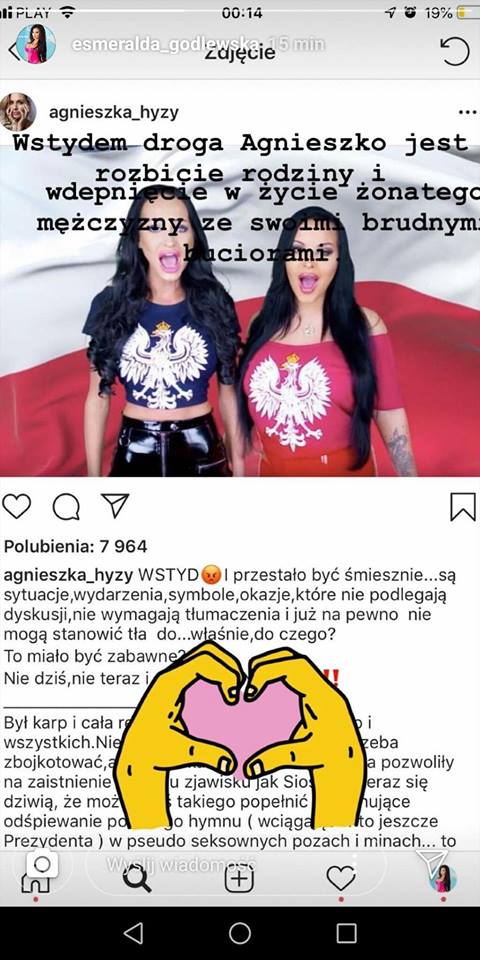 Godlewska odpowiada Hyży: ROZBIŁAŚ rodzinę i wdepnęłaś w życie żonatego!