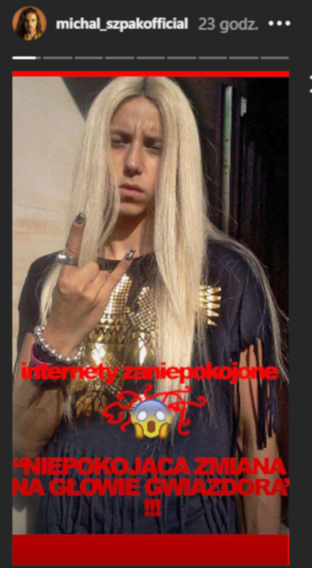 Michał Szpak pokazał swoje TURKUSOWE pasemka! Fani są w szoku!