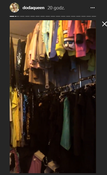 Doda pokazała OGROMNĄ garderobę: to jeden z DWUDZIESTU wieszaków!