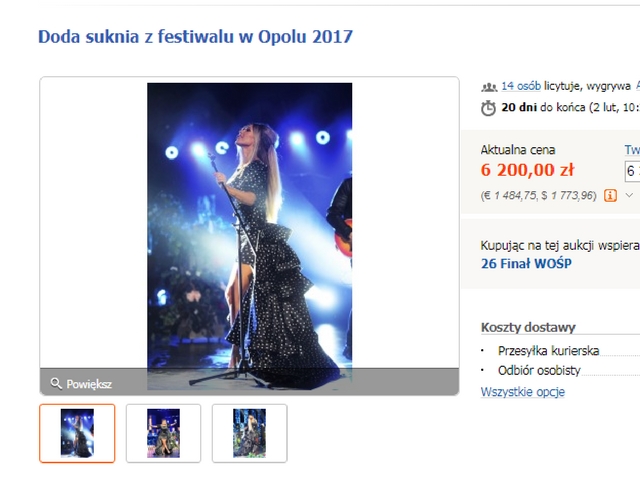 WOŚP 2018 - co oddały cennego polskie gwiazdy?