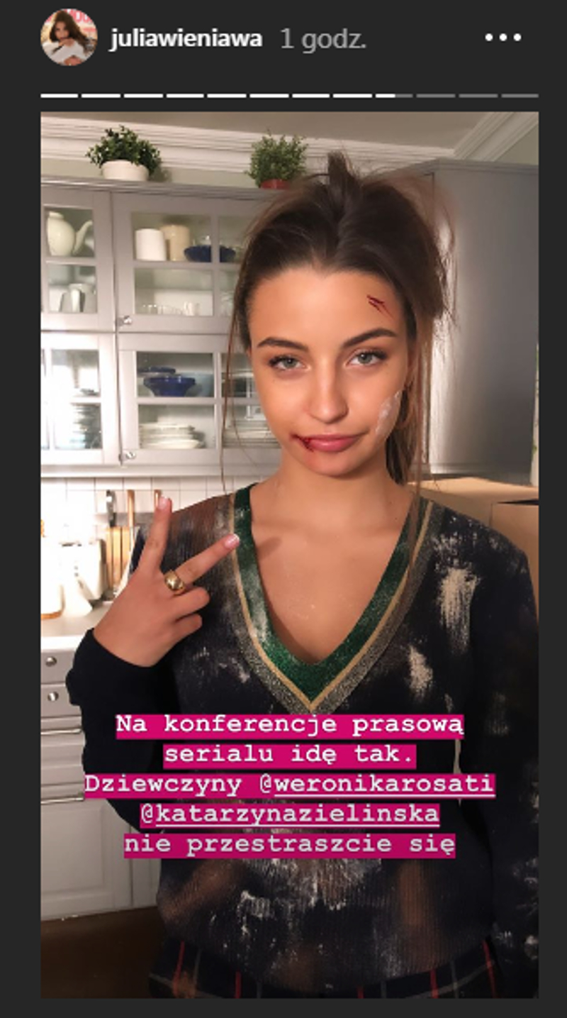 Szok! Julia Wieniawa pokazała ZMASAKROWANĄ twarz