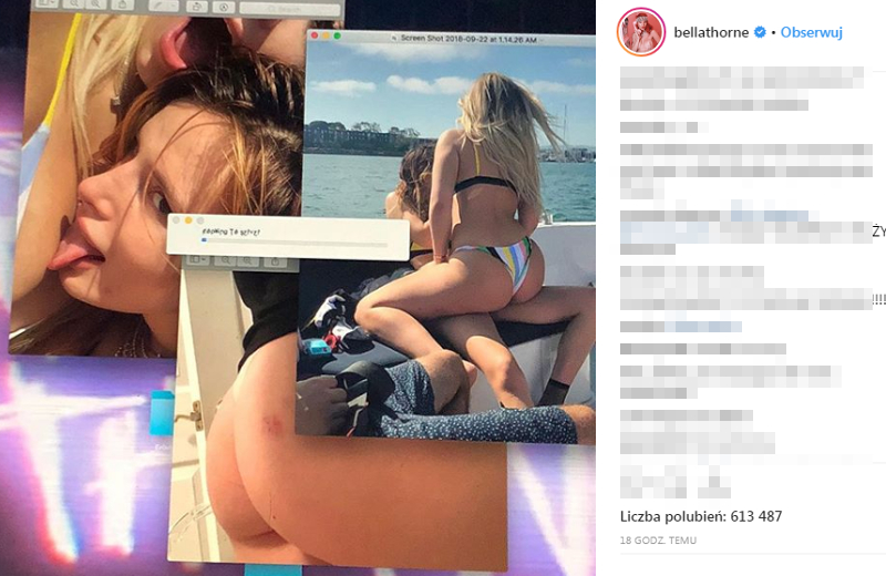 Wyciekły szokujące zdjęcia Belli Thorne! Fani są przerażeni Wyciekły szokujące zdjęcia Belli Thorne! Fani są przerażeni