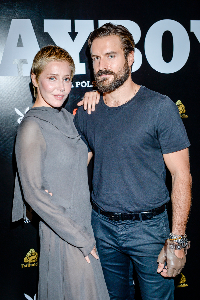 Warnke ze Stramowskim, Lubos i Miss Earth na wernisażu Playboya Warnke ze Stramowskim, Lubos i Miss Earth na wernisażu Playboya