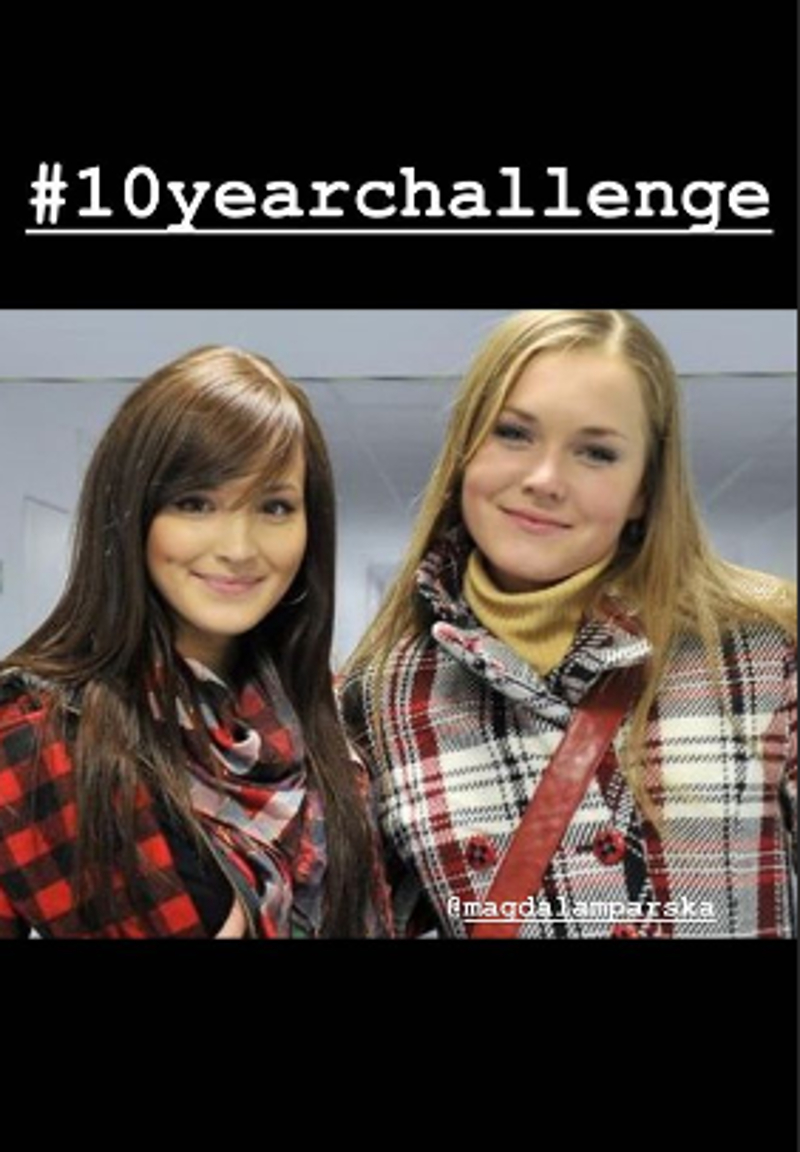 Marina na zdjęciu sprzed dziesięciu lat. Ale się zmieniła!