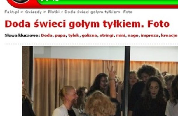 Doda w majtkach, których prawie nie widać (FOTO)