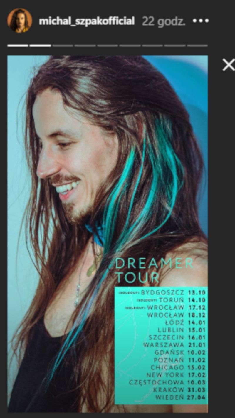 Michał Szpak pokazał swoje TURKUSOWE pasemka! Fani są w szoku!