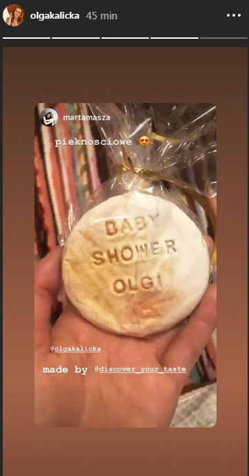 Zdjęcia z baby shower Olgi Kalickiej! Dekoracje zdradzają płeć dziecka? 