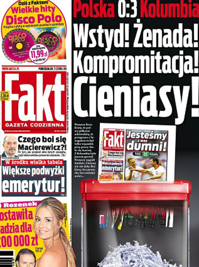 ŻENADA! CIENIASY! DZIADY! - nagłówki gazet po przegranym meczu SZOKUJĄ!