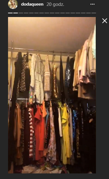 Doda pokazała OGROMNĄ garderobę: to jeden z DWUDZIESTU wieszaków!