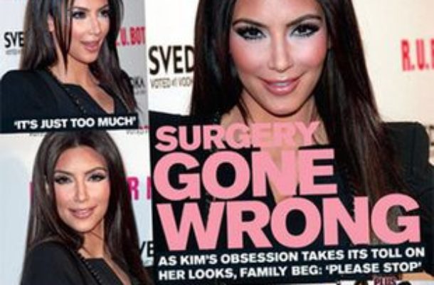 Co się stało z twarzą Kim Kardashian ? (FOTO)