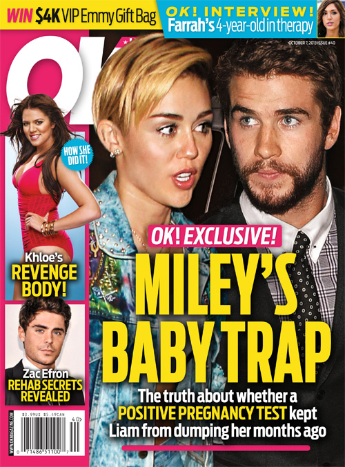 Miley Cyrus udawała ciążę, żeby zatrzymać Liama Hemswortha!