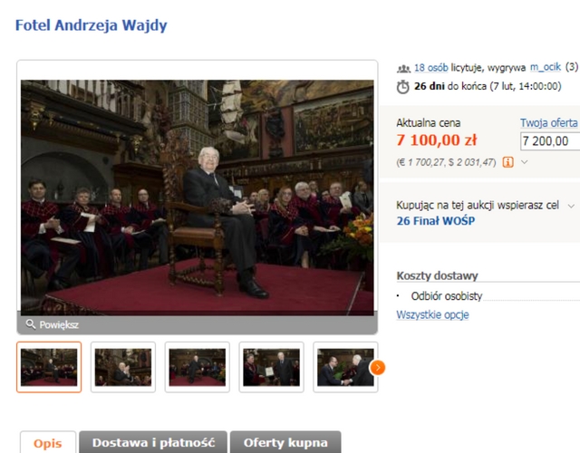 WOŚP 2018 - co oddały cennego polskie gwiazdy?