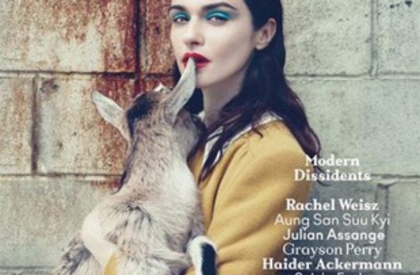 Rachel Weisz z kozą (FOTO)