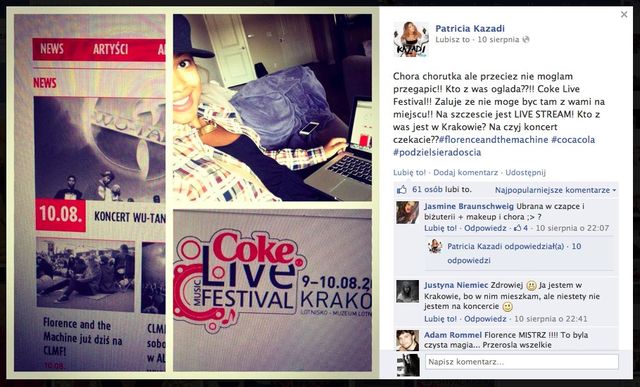 Coke Live Music Festival 2013 – święto radości