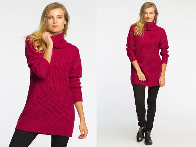 Dzianinowe sukienki i długie swetry na zimę Dzianinowe sukienki i długie swetry na zimę