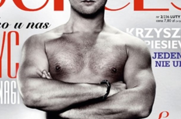 Borys Szyc nagi na okładce Sukcesu (FOTO)