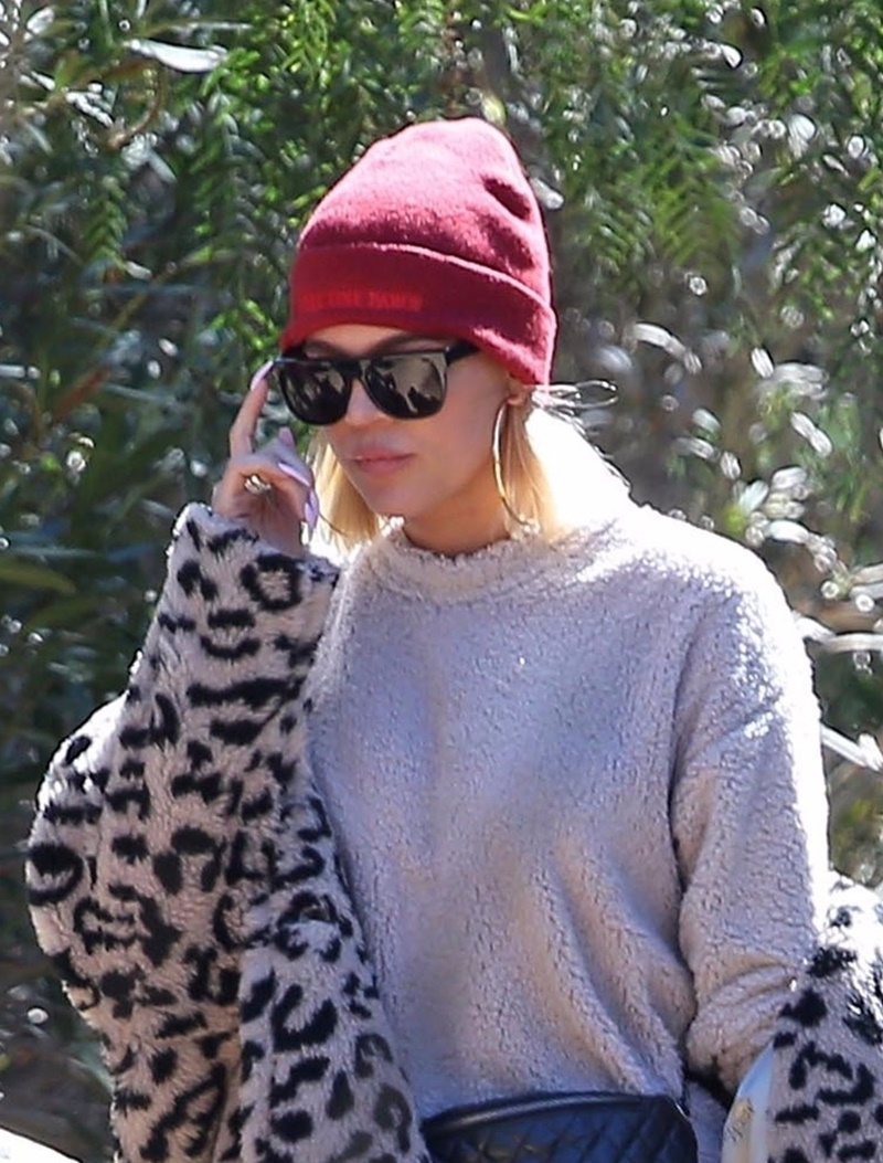 Khloe Kardashian is seen leaving church with her supporting family after her breakup Khloe Kardashian