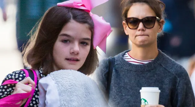 11-letnia Suri Cruise z kocykiem na ulicy