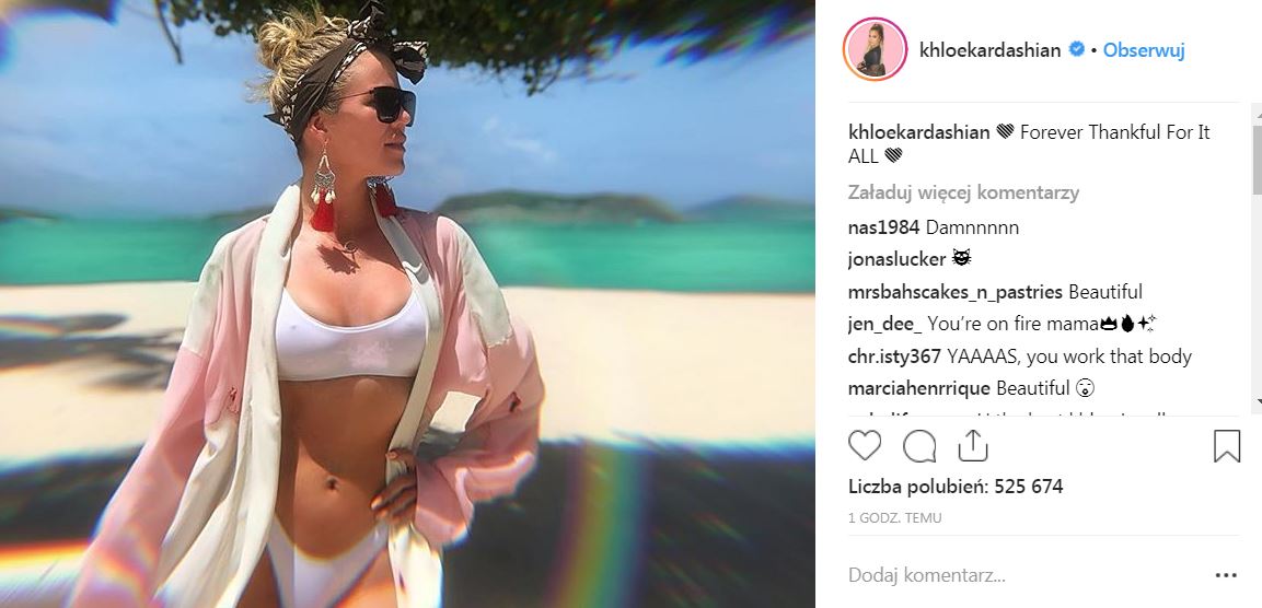 Khloe Kardashian pokazuje CIAŁO w skąpym bikini! Khloe Kardashian pokazuje CIAŁO w skąpym bikini!