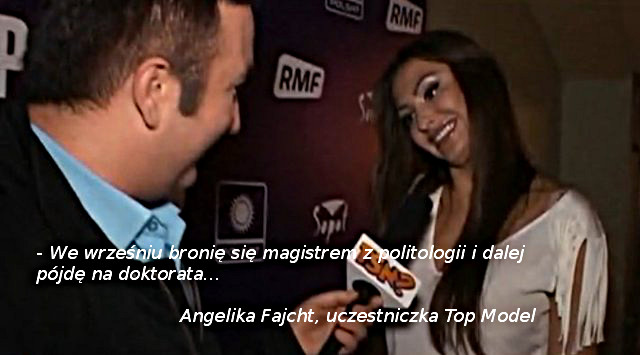 Angelika Fajcht: Pójdę na doktorata [VIDEO]