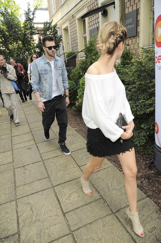 Agnieszka Popielewicz w skowronkach u boku Hyżego (FOTO)