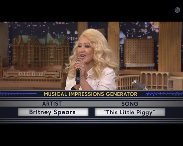 Christina Aguilera FENOMENALNIE naśladuje Britney Spears 