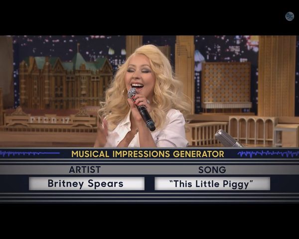 Christina Aguilera FENOMENALNIE naśladuje Britney Spears 