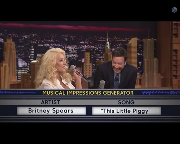 Christina Aguilera FENOMENALNIE naśladuje Britney Spears 