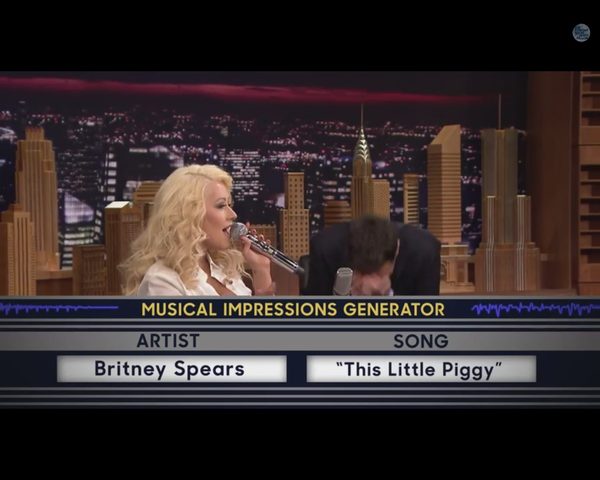 Christina Aguilera FENOMENALNIE naśladuje Britney Spears 