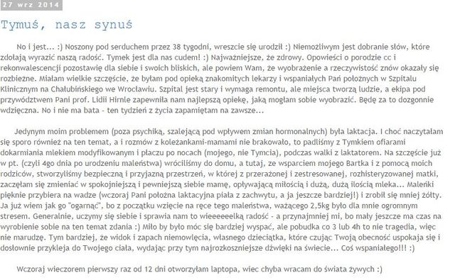 Janosz po porodzie musiała się zmierzyć z pewnym problemem