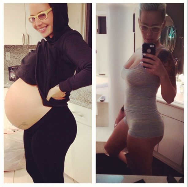 Ona też uległa modzie na pokazywanie ciała po ciąży (FOTO)