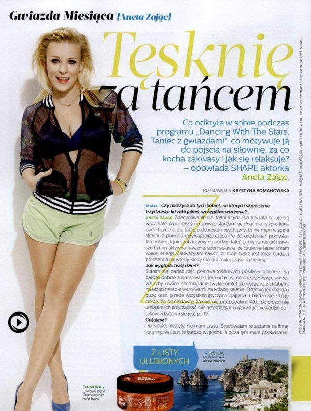 Aneta Zając teraz podbija Shape'a (FOTO)