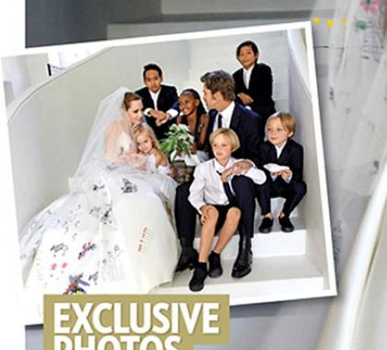 Córka Angeliny na ślubie rodziców wystąpiła w garniturze