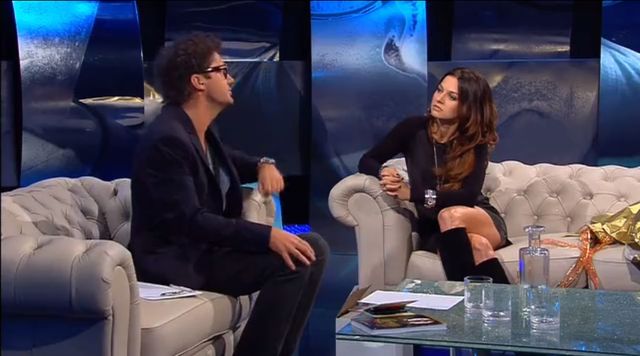 Anna Lewandowska odsłoniła nogi u Kuby Wojewódzkiego (FOTO)